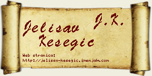 Jelisav Kesegić vizit kartica